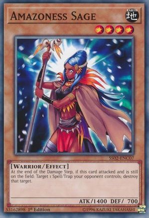 Amazoness Sage (SS02-ENC07) - Speed Duel Decks: Duelists of Tomorrow 1st Edition
