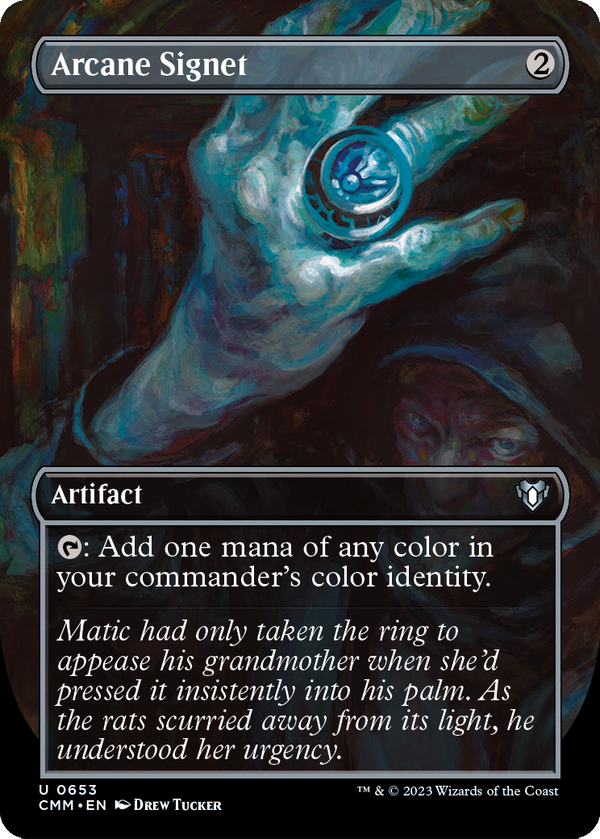 Arcane Signet (Borderless) (CMM-653) - Commander Masters Foil