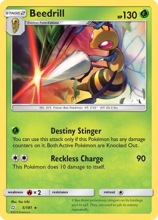 Beedrill  SM  Team Up - Rare