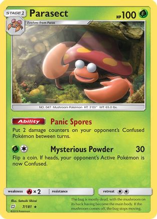 Parasect  - Reverse Holofoil SM  Team Up - Rare