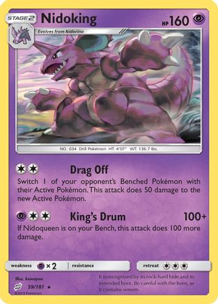 Nidoking/181  SM  Team Up - Rare