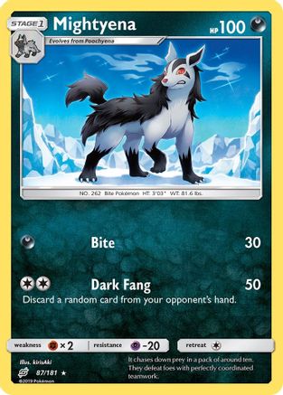 Mightyena 087  SM  Team Up - Rare
