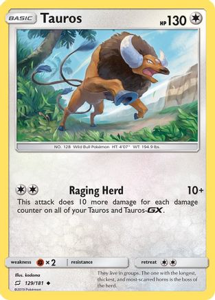 Tauros  SM  Team Up - Uncommon