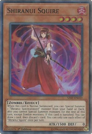 Shiranui Squire (SAST-EN019) - Savage Strike 1st Edition