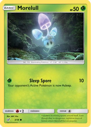 Morelull (Holo Common) 003  - Holofoil Detective Pikachu - Common