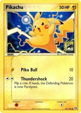 Pikachu (SDCC 2005) 060/106  Miscellaneous Cards & Products - Promo