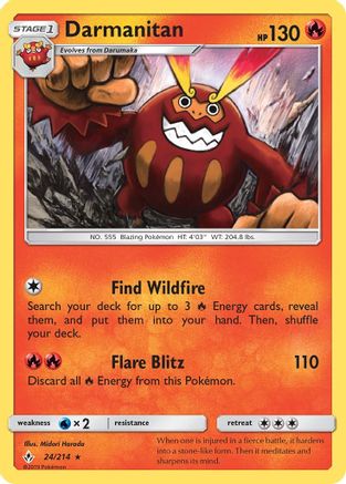 Darmanitan 024  SM  Unbroken Bonds - Rare
