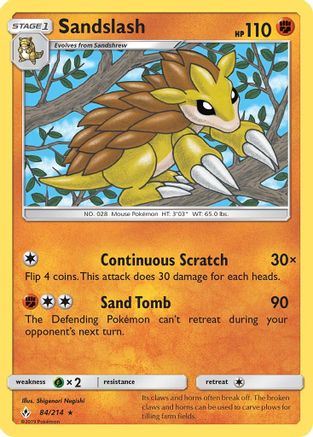 Sandslash  SM  Unbroken Bonds - Rare