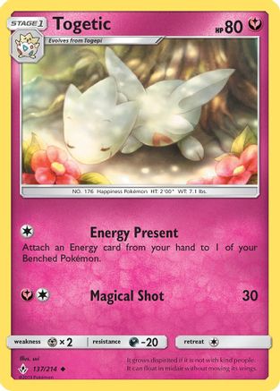 Togetic 137  SM  Unbroken Bonds - Uncommon