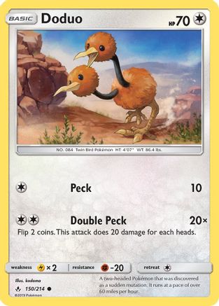 Doduo 150  SM  Unbroken Bonds - Common
