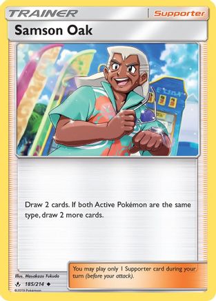 Samson Oak  - Reverse Holofoil SM  Unbroken Bonds - Uncommon