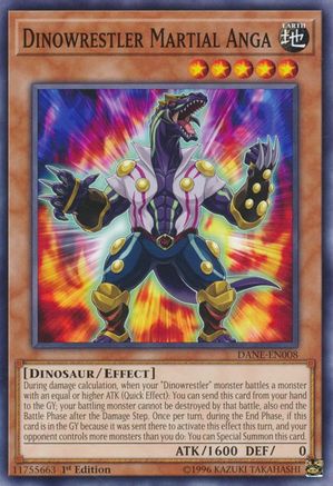 Dinowrestler Martial Anga (DANE-EN008) - Dark Neostorm 1st Edition