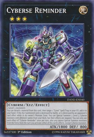Cyberse Reminder (DANE-EN040) - Dark Neostorm 1st Edition
