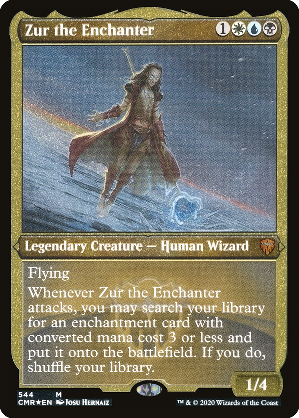 Zur the Enchanter (Foil Etched) (CMR-544) - Commander Legends Foil