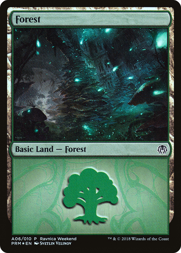 Forest - Golgari (A06) (LARP-006) - GRN Ravnica Weekend Foil