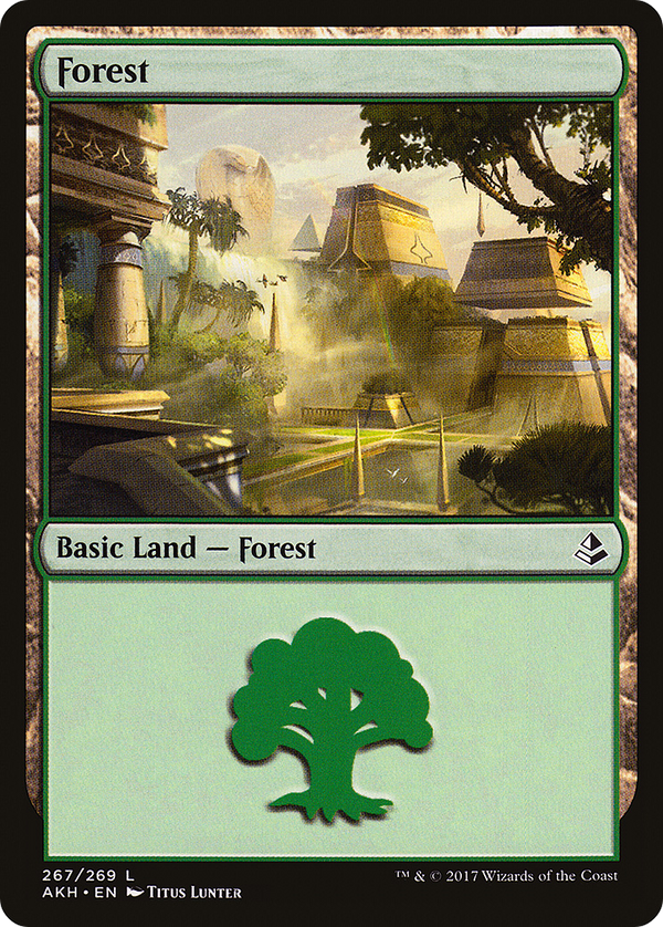 Forest (267) (AKH-267) - Amonkhet Foil