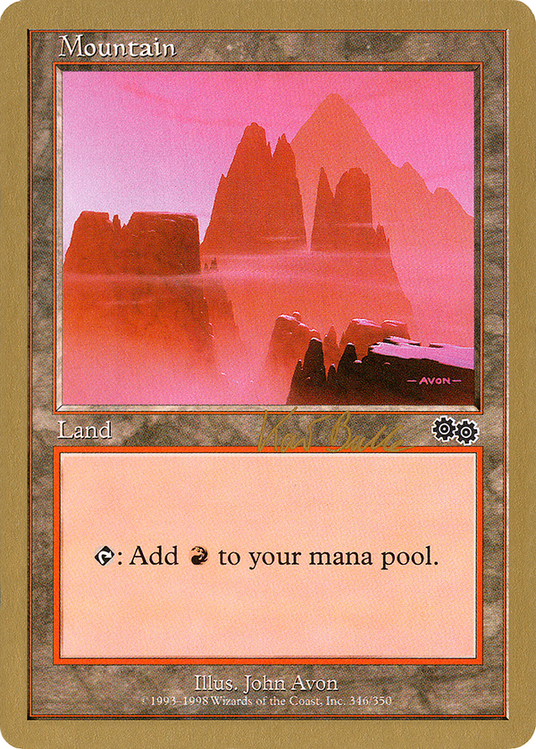 Mountain (346) - 1999 Kai Budde (USG) (WCD-) - World Championship Decks 1999
