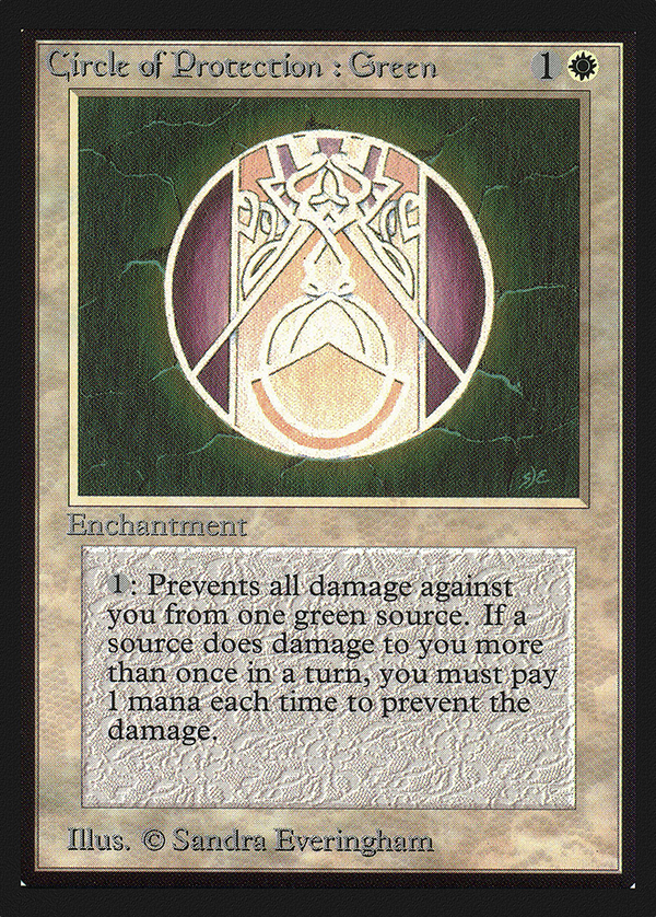 Circle of Protection: Green (IE) (IED-) - Intl. Collectors' Edition