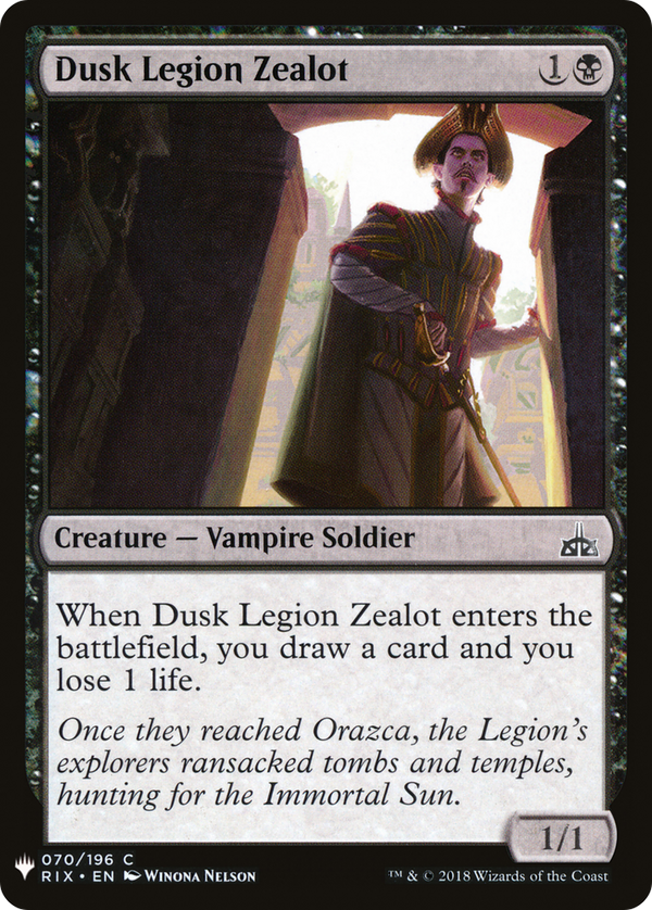 Dusk Legion Zealot (LIST-070) - The List