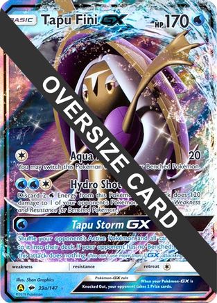 Tapu Fini GX - 39a/147/147  - Holofoil Jumbo Cards - Promo