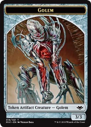 Golem Token (MH1-018) - Modern Horizons Foil