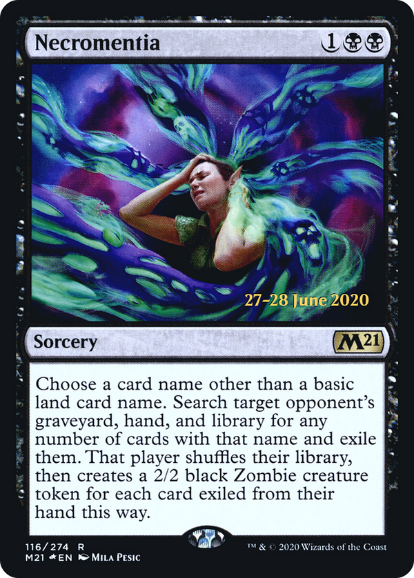 Necromentia (PRE-116) - Core Set 2021 Promos Foil