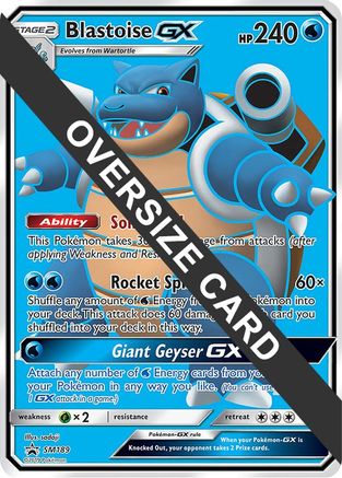 Blastoise GX - SM189 (Black Star Promos)  - Holofoil Jumbo Cards - Promo