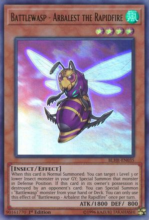 Battlewasp - Arbalest the Rapidfire (BLHR-EN035) - Battles of Legend: Hero's Revenge 1st Edition