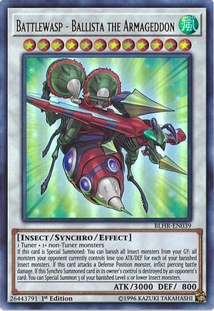 Battlewasp - Ballista the Armageddon (BLHR-EN039) - Battles of Legend: Hero's Revenge 1st Edition