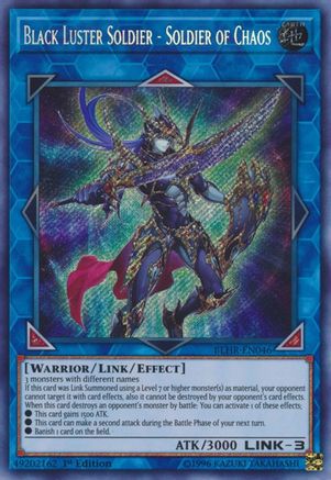 Black Luster Soldier - Soldier of Chaos (BLHR-EN046) - Battles of Legend: Hero's Revenge 1st Edition