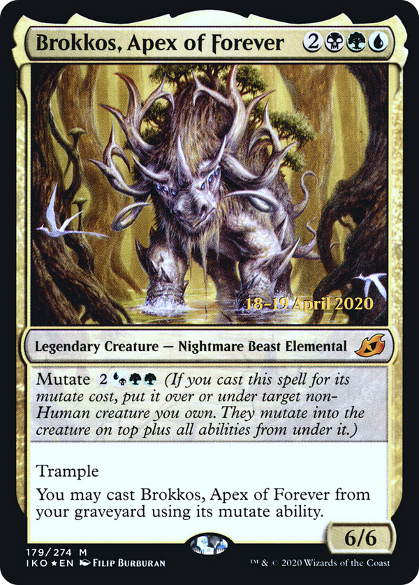 Brokkos, Apex of Forever (PRE-179S) - Ikoria: Lair of Behemoths Promos Foil