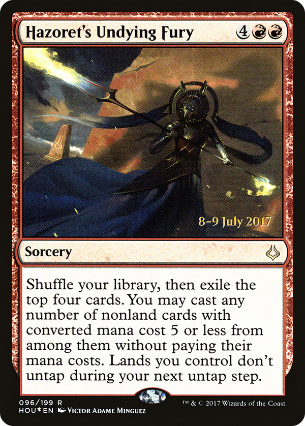 Hazoret's Undying Fury (PRE-096) - Hour of Devastation Promos Foil
