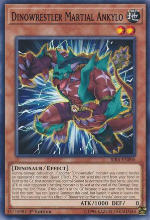 Dinowrestler Martial Ankylo (RIRA-EN006) - Rising Rampage 1st Edition