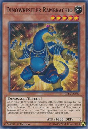 Dinowrestler Rambrachio (RIRA-EN007) - Rising Rampage Unlimited