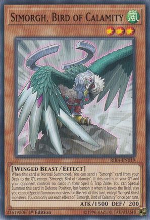 Simorgh, Bird of Calamity (RIRA-EN019) - Rising Rampage Unlimited