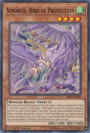 Simorgh, Bird of Protection (RIRA-EN020) - Rising Rampage 1st Edition