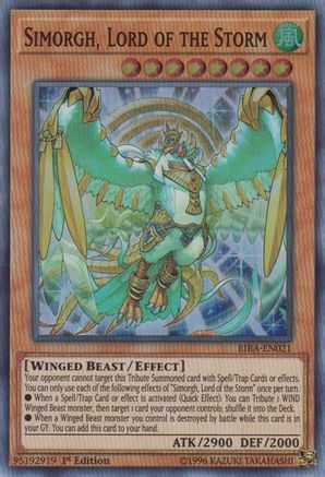 Simorgh, Lord of the Storm (RIRA-EN021) - Rising Rampage 1st Edition