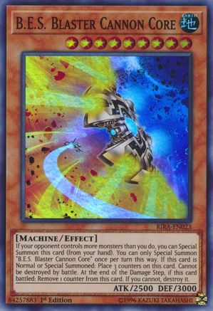 B.E.S. Blaster Cannon Core (RIRA-EN023) - Rising Rampage 1st Edition