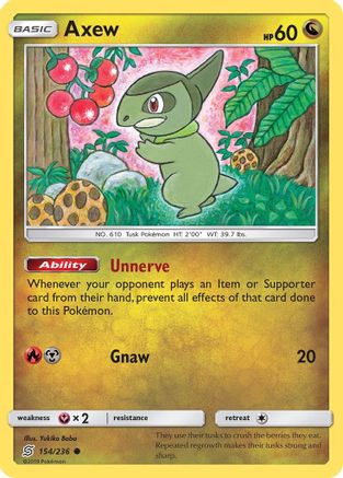 Axew 154  SM  Unified Minds - Common