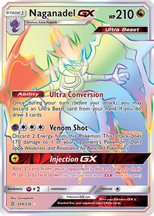 Naganadel GX (Secret)  - Holofoil SM  Unified Minds - Secret Rare