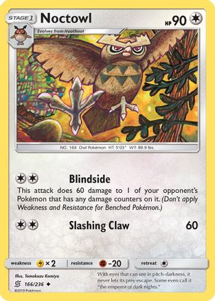 Noctowl 166  SM  Unified Minds - Uncommon