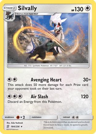 Silvally 184  - Holofoil SM  Unified Minds - Holo Rare