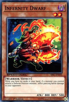 Infernity Dwarf (SBSC-EN035) - Speed Duel: Scars of Battle 1st Edition