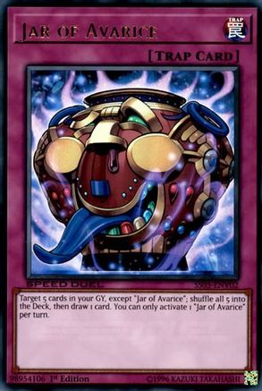 Jar of Avarice (SS03-ENV02) - Speed Duel Decks: Ultimate Predators 1st Edition