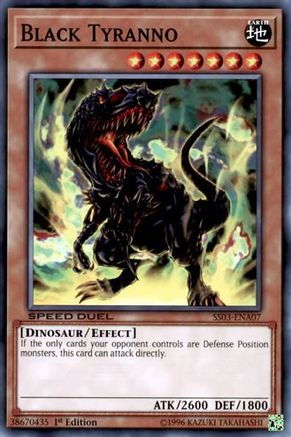Black Tyranno (SS03-ENA07) - Speed Duel Decks: Ultimate Predators 1st Edition