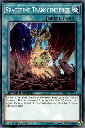 Spacetime Transcendence (SS03-ENA19) - Speed Duel Decks: Ultimate Predators 1st Edition