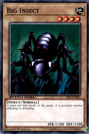 Big Insect (SS03-ENB03) - Speed Duel Decks: Ultimate Predators 1st Edition