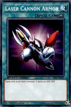 Laser Cannon Armor (SS03-ENB16) - Speed Duel Decks: Ultimate Predators 1st Edition
