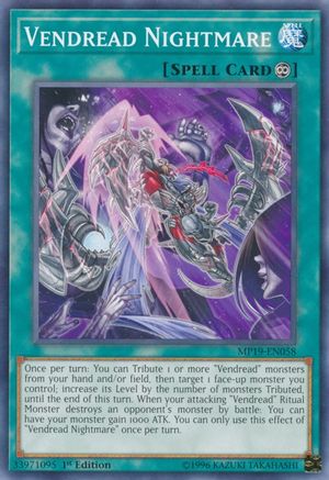 Vendread Nightmare (MP19-EN058) - 2019 Gold Sarcophagus Tin Mega Pack 1st Edition