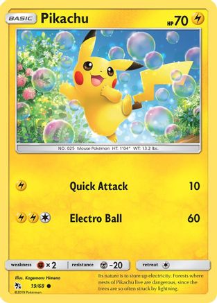 Pikachu 019  Hidden Fates - Common